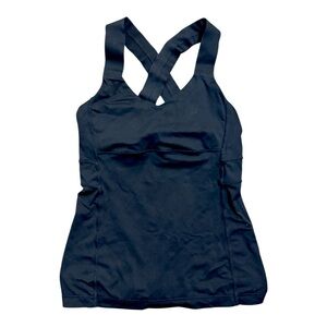 Lululemon Athletica Black Crisscross Thick Strap Tank Top Moisture Wicking